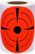Hybsk Target Pasters, 3 Inch Round Adhesive Shooting Targets, Fluorescent Red and Black