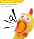 Novelty Place Extra Loud Squawking Rubber Chicken - Large 16” - Yellow Squeaky and Screaming Chicken for Kids or Adults