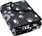 Soft Fleece Dog Blanket for Small Medium Dogs, Cute Paw Print Fluffy Flannel Pet Blanket Mat Cover for Bed Couch, Black