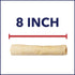 Pet Factory 100% Made in USA Beefhide 8" Rolls Dog Chew Treats - Natural Flavor, 15 Count/1 Pack