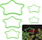 5pcs Star-Shaped Aquarium Floating Plant Rings, Foam Fish Feeding Rings for Fish Tank Duckweed Isolation (Green)