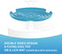 PetDreamHouse Spin Disc Dual Texture Dog Lick Mat, Slow Feeder & Frisbee Dog Toy, Use Standalone or with Spin Bowl