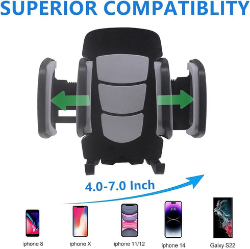 Golf Cart Phone Holder, Universal Cup Holder Mount for All 4.7-6.8" Cell Phones, Fits EZGO Club Car Yamaha