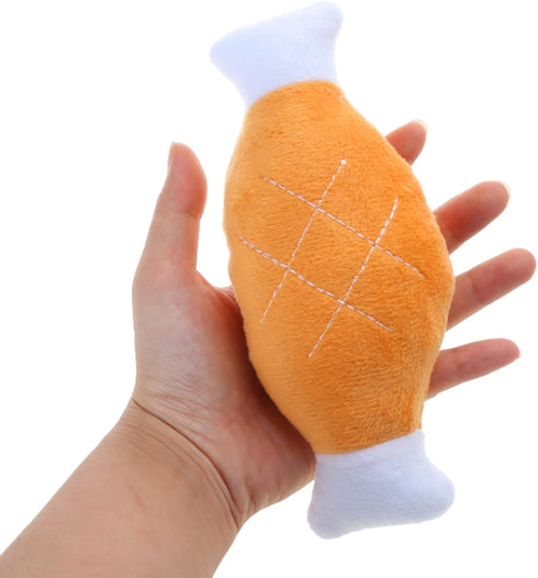 LOXGO Puppy Chewing Toy Pet Dogs Biteable Plush Toy Dog Squeak Toy Squeeze