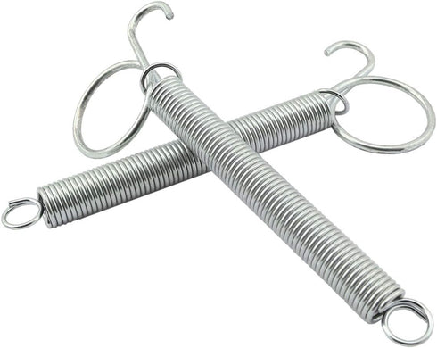 ZRM&E 2pcs 115mm Multifunctional Cage Door Spring Hook, Metal Finger Spring Latch Hook for Pet Cage Door