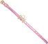 LOVPE Gold Bling Diamond Glitter Leather Fashion Collar with Ring for Small Dogs, Cats, and Puppies (S, Pink)
