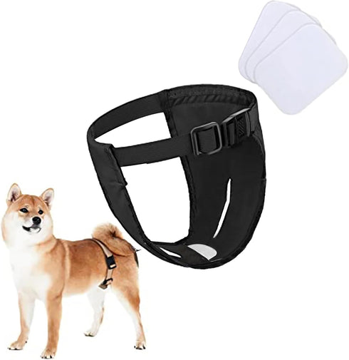Washable Female Diapers,Dog Underwear Diaper with Adjustable,Female Washable Sanitary Pantie for Female