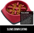 Gorilla Grip Interactive Puzzle Toy Bowls for Dogs and Cats - Slow Feeder, 1 Cup Red, 100% BPA Free