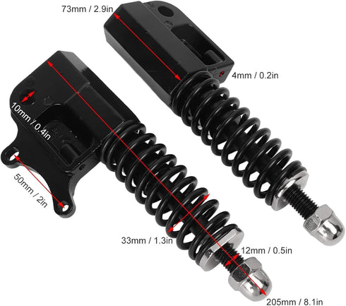 Yolispa Electric Scooter Front Shock Absorber Set - Suspension Shock Spring Absorber for 10in Scooter Accessories