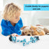 Dog Rope Toys, 3 Knots Chew Rope Toy for Medium and Small Dogs, Natural Cotton Pull Rope for Tug of War