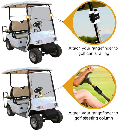 ZOEA Magnetic Rangefinder Mount Strap for Golf Cart Railing, Adjustable Holder with Strong Magnet