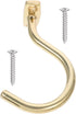 Lurrose Wear-resistant Snooker Table Cue Hook Metal Rack with Screws, Replaceable Pool