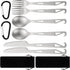 Hushee 6 Pcs Titanium Flatware Knife Fork Spoon Set Ultralight Camping Spoon Fork