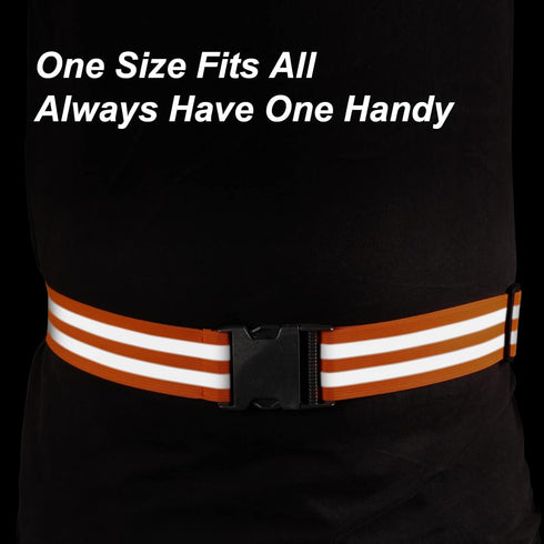 Little World Reflective Belt - 2 Pcs PT Belt, Reflective Running Gear for Men and Women, Green and Orange
