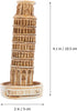 Leaning Tower of Pisa Model, Italy Ornament, Aquarium Landscape Ornament, Fish Tank Cave Architecture Building Models,