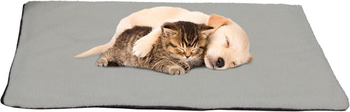PETMAKER Self-Heating Pet Bed - Thermal Dog Mat with Soft Sherpa Top for Dogs, Cats, and Small Pets, Washable Crate Pad