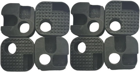 Ioensy (8 Camping Chair Connector Repair Kit Pieces), Black, Heavy-Duty, for Fishing, Garden, Stool and Lawn, Square