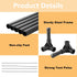 Outdoor Elevated Dog Cot with Canopy & Side Shade for Small Medium Dogs, Portable Cooling Raised Bed with Carry Bag