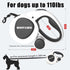 Upgrade 3-in-1 Retractable Dog Leash, 26 ft Heavy Duty with Integrated Dispenser & Poop Bags, for Dogs up to 110 lbs
