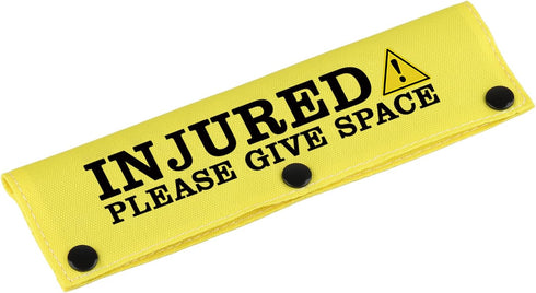 Funny Dog Leash Sleeve, Injured Please Give Space Dog Leash Wrap Sleeve Alert Tag for Pet Birthday Gift (Injured