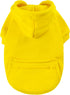 Jecikelon Cold Weather Coat for Small Dogs, Winter Dog Hoodie with Pocket, Y02-Yellow (Small)