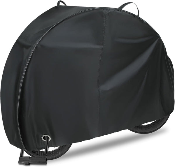 Heavy Duty Waterproof Bike Cover for 3 Bikes, 420D Oxford Outdoor Storage, UV Wind Proof Tarp for Mountain Road