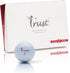 Trust Golf Ball Bison V/X Power, Designed for Professionals, Maximum Distance, Soft Feel, Urethane Cover (White-12/48