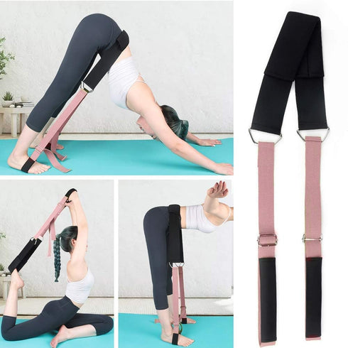 Yoga Stretching Strap Adjustable Leg Stretcher Improve Body Flexibility Backbend Assist Trainer for Home Gym