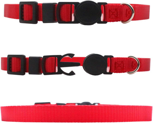 YOY 14 pcs/Set Soft Nylon Puppy Whelping ID Collars, Adjustable Breakaway Litter Collars for Breeders