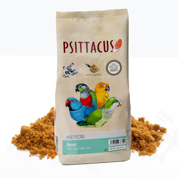 Psittacus Parrot Hand-Feeding Formula 2.2 lb | Versatile Diet for Baby Caiques,