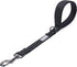 VIVAGLORY Short Dog Leash, Traffic Leash with Soft Padded Handle for Training & Walking, 18 inch, Black