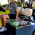 Hawaii Monstera Portable Golf Cart Seat Cover, Plumeria Hibiscus Universal Golf Cart Accessories