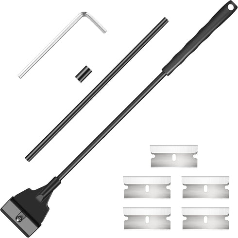 Honoson Aquarium Scraper, Algae Scraper for Glass 21.65" Aquariums, Cleaner Tool Kit with 5 Blades.