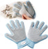 2 in 1 Pet Grooming Gloves for Dogs & Cats, Pet Fur Remover Glove, Grooming Brush Mitt, Fur Cleaner for Couch, Clothes,