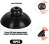 10pcs Fish Tank Suction Cups, 1 Inch Suction Cup Clips Rubber Aquarium Suction Cup Clips Fish Tank Attachments for Tank Pump and Fish Tank Aeration Setup (Black)