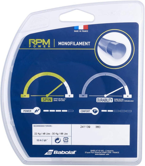 241139 Babolat Tennis String RPM POWER RPM Power Mono String