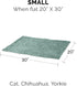 Furhaven Waterproof Throw Blanket for Dogs & Indoor Cats, Washable Two-Tone Luxe Velvet Dog Blanket, Celadon Green,