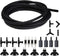 JIH Aquarium 25 Feet 3/16 Inch ID Flexible Airline Tubing with Check Valves, Suction Cups, and Air Stone
