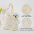 Puppy Carrier Dog Walking Bags, Mini for Dog, Cat, Rabbit, Small up to 5.5 lbs, Beige