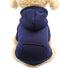 Idepet Dog Hoodies for Small Dogs, Warm Coat Jacket Vest, Autumn Puppy Outfits, Navy Blue (S)