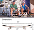Skateboards for Beginners - 31 Inch Pro Complete Skate Boards, 7 Layer Canadian Maple, Double Kick Concave