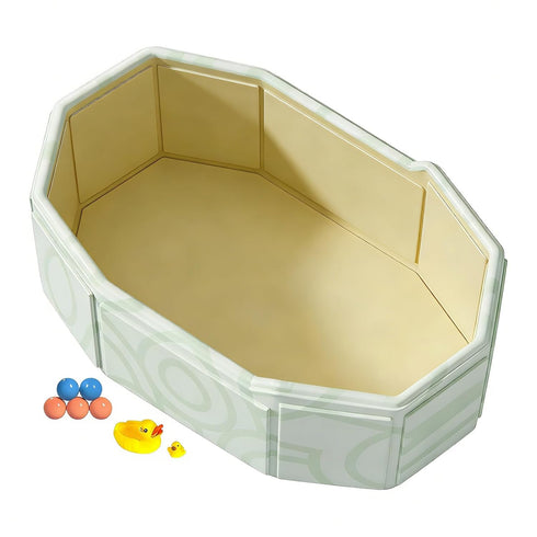 Generic 75x45cm Kid Bathtub for Shower Portable Bathing Pool Folding Tub with Drain Plug for Boys Girls Pets Cats Dogs