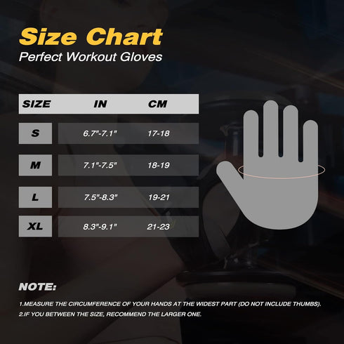 Workout Gloves with Wrist Wrap Support for Men & Women, Weight Lifting Gloves Anti-Slip Padded Palm Fingerless Exercise