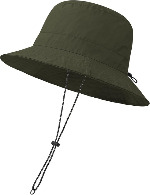 Zando Waterproof Bucket Hat for Men and Women, Packable Rain Hat with UPF 50+ Sun Protection for Outdoor Activities