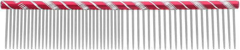 UEETEK Stainless Steel Pet Grooming Comb for Dogs & Cats (Rose Red)