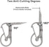 U4 RovyVon Pro+ Plus Titanium Carabiner Keychain Knife, EDC Multitool Pocket Clip with Replaceable Sharp Blade
