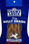 7" Braided Bully Sticks, 100% Beef Treat, Long-Lasting, Dental Support Dog Treats, No Artificial Preservatives.