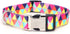 Cute Dog Collar for XS Small Medium Large Dogs - Soft Nylon Pet Collar with 3D Print Multicolor Patterns - Adjustable