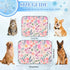imiBBWQu Summer 27" 22" Cooling Pad Cute Flowers Air-Cushion Fiber Dog Mat Washable Pet Semiconductor Cooling Pad