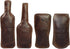 Hide & Drink Dog Chew Toys (4 Pieces), Durable Handmade Pet Toy, Drinks Chew Toy for Dogs, Bourbon Brown